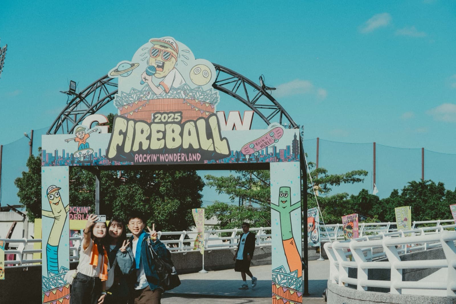 The crowd at FIREBALL Fest. during Fire EX.'s set